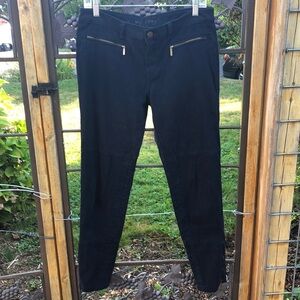Michael Kors black pants with zippers size 6